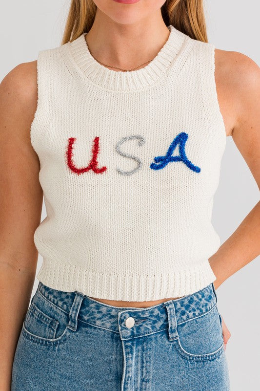 USA Knit Tank Top - Southern Obsession Co. 