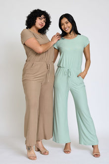  Spring Short Sleeve Jumpsuit W/Pocket - Southern Obsession Co. 
