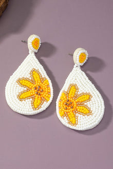  flower seed bead earrings - Southern Obsession Co. 