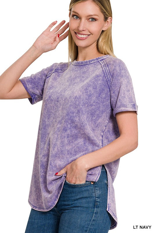 Terry Acid Wash Short Sleeve - Southern Obsession Co. 