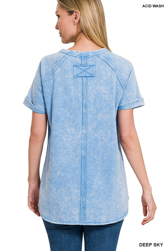 Terry Acid Wash Short Sleeve - Southern Obsession Co. 