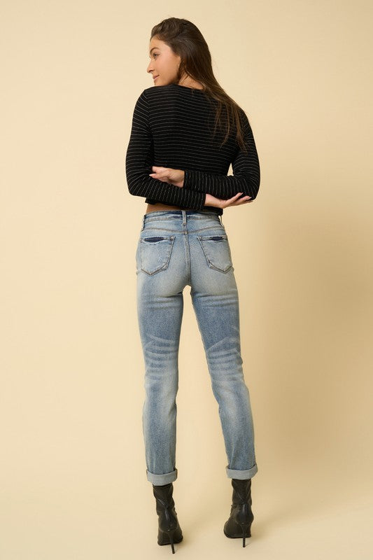 HIGH-RISE GIRLFRIEND JEANS - Southern Obsession Co. 