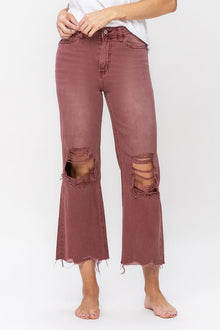  90's Vintage High Rise Crop Flare Jeans - Southern Obsession Co. 