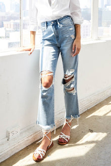  Super High Rise Distressed Jeans - Southern Obsession Co. 
