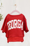 KIDS Georgia Terry Knit Pullover - Southern Obsession Co. 