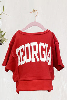  KIDS Georgia Terry Knit Pullover - Southern Obsession Co. 
