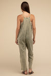 Washed Spaghetti Straps Overalls with Pockets - Southern Obsession Co. 