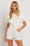 Short Sleeve Denim Romper - Southern Obsession Co. 