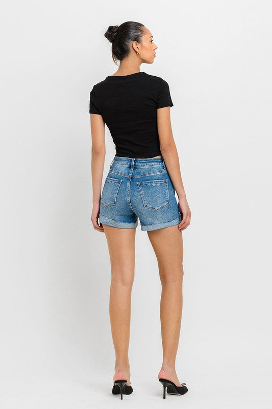 Super High Rise Button Up Mom Shorts - Southern Obsession Co. 