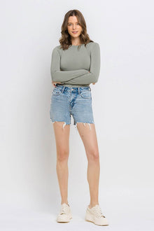  High Rise Raw Hem Shorts - Southern Obsession Co. 