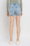 High Rise Raw Hem Shorts - Southern Obsession Co. 