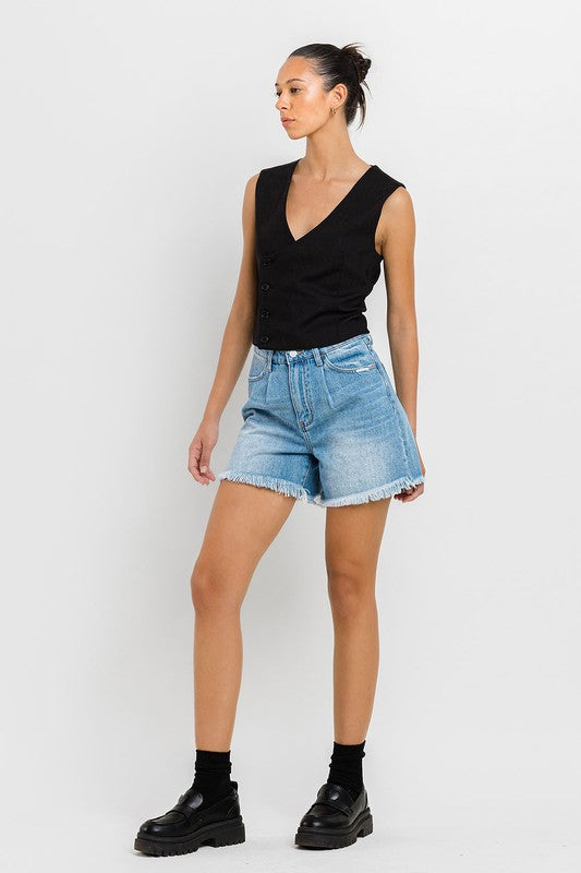 Super High Rise Pleats Shorts - Southern Obsession Co. 