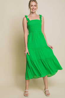  Smocked Bodice Maxi Dress - Southern Obsession Co. 