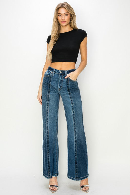 HIGH RISE RELAXED FLARE JEANS - Southern Obsession Co. 