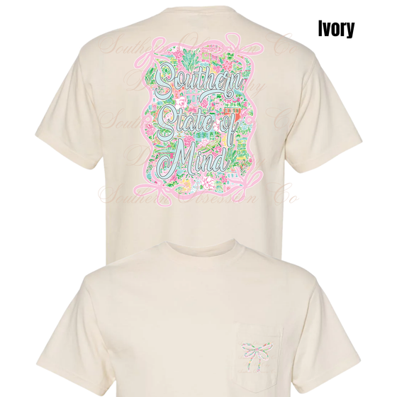 Pink Southern State Of Mind Tee