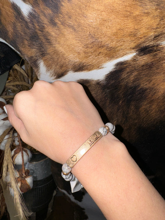 Blessed Grey Bracelet