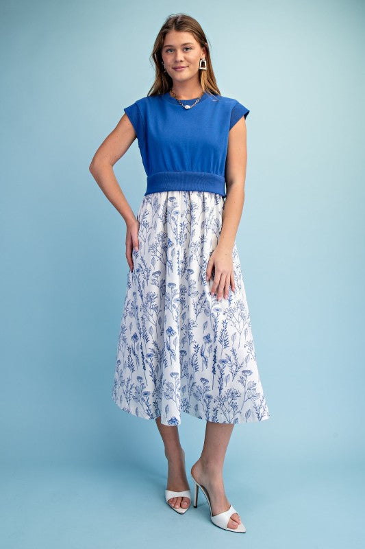 illusion floral ruched cowl neck midi dress Sweatshirt And Floral Print Illusion Midi Dress – Southern Obsession Co