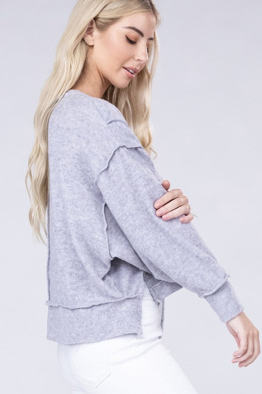 Melange Hacci Oversized Sweater - Southern Obsession Co. 