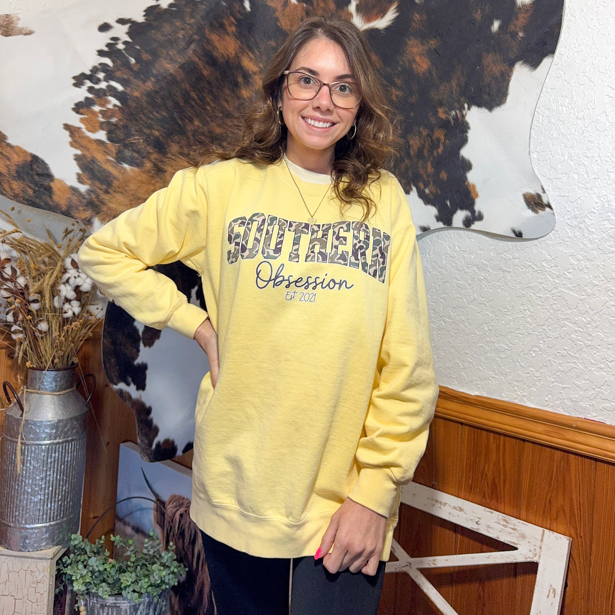 Camo SOC Sweatshirt – Southern Obsession Co.