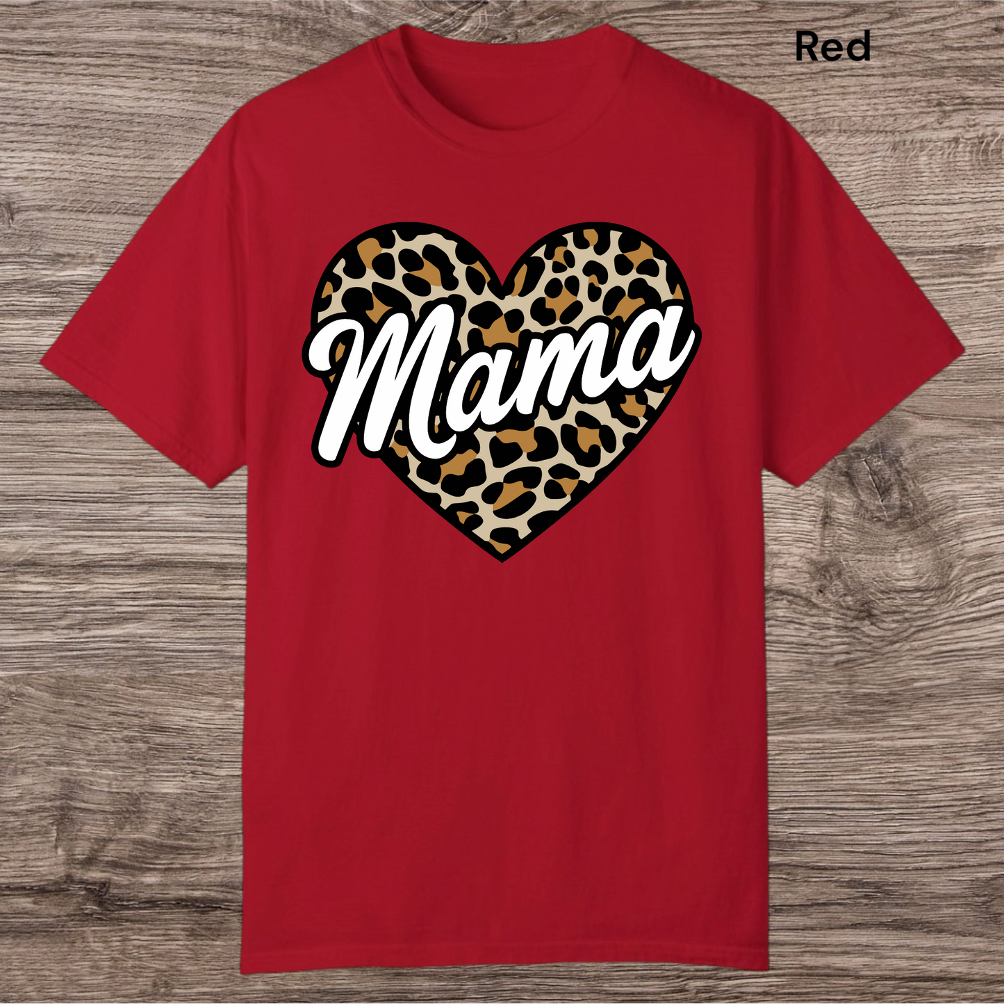 Cheetah Mama Heart Tee