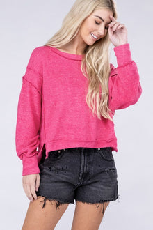  Melange Hacci Oversized Sweater - Southern Obsession Co. 