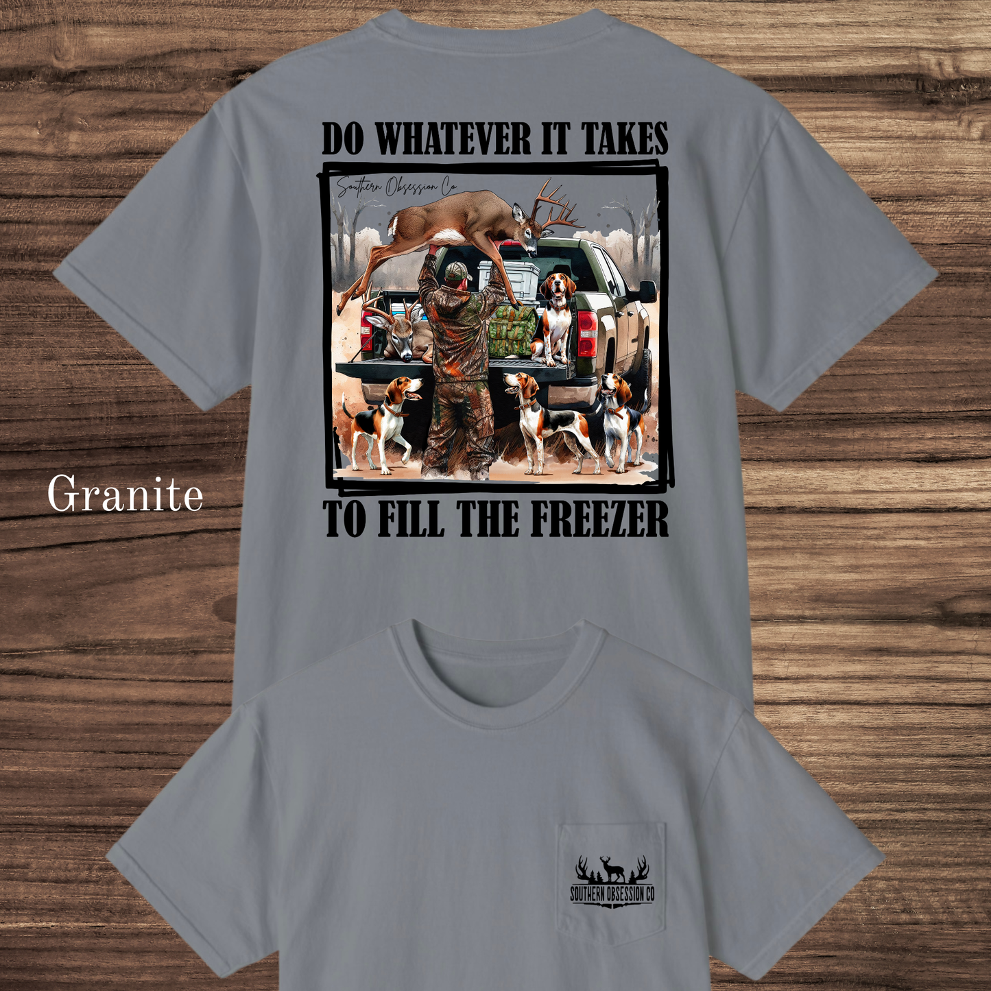 Fill The Freezer Black Tee