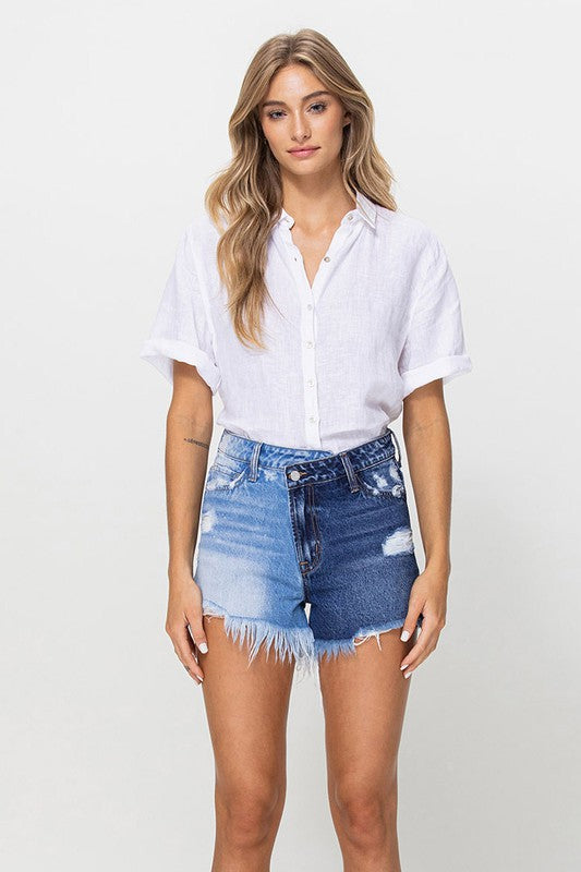 Criss Cross Super High Rise Shorts - Southern Obsession Co. 