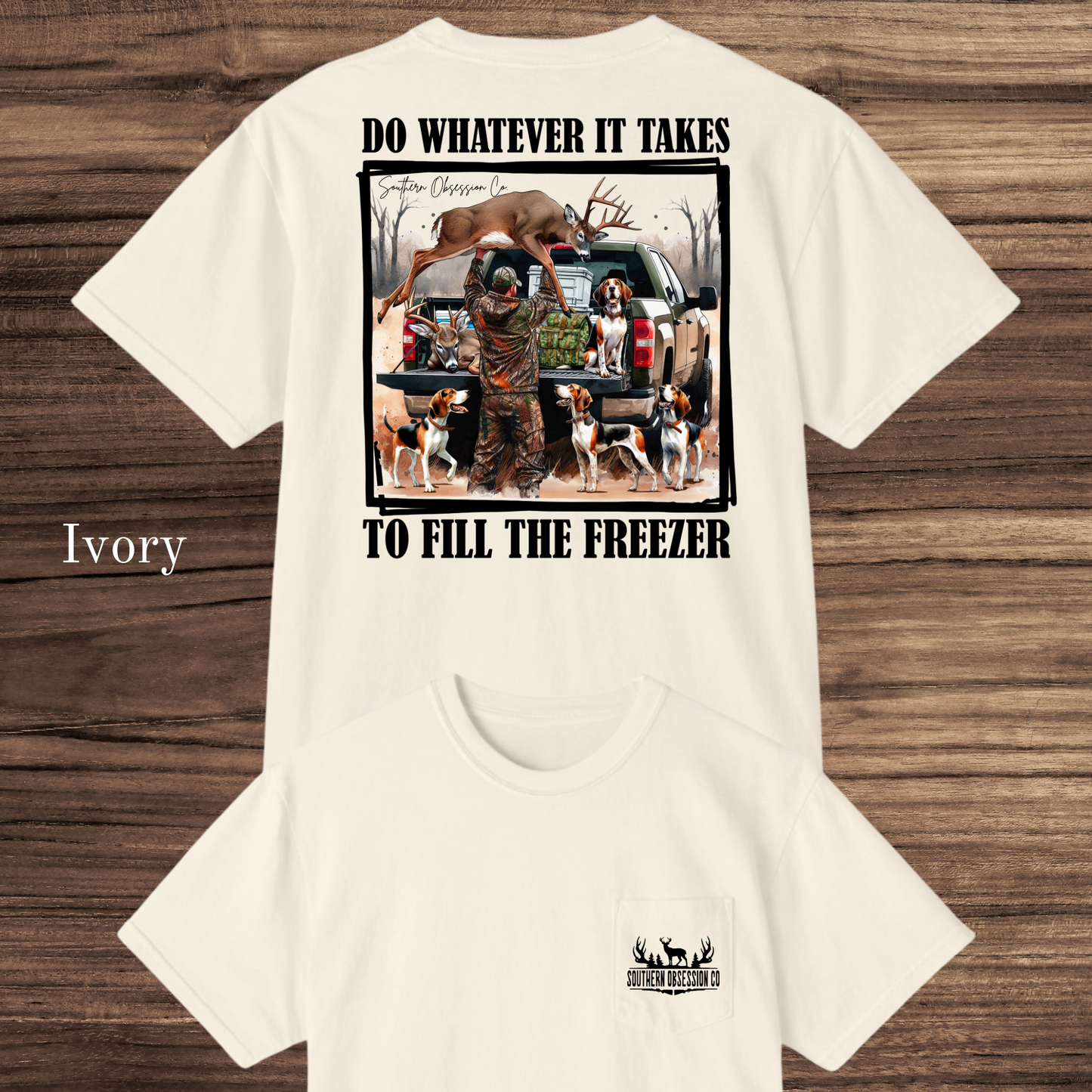 Fill The Freezer Black Tee