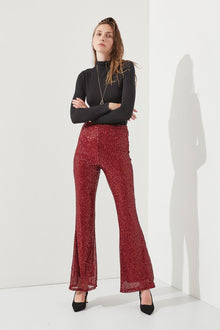  HIGHWAIST SEQUIN PANTS KRP3080 - Southern Obsession Co. 