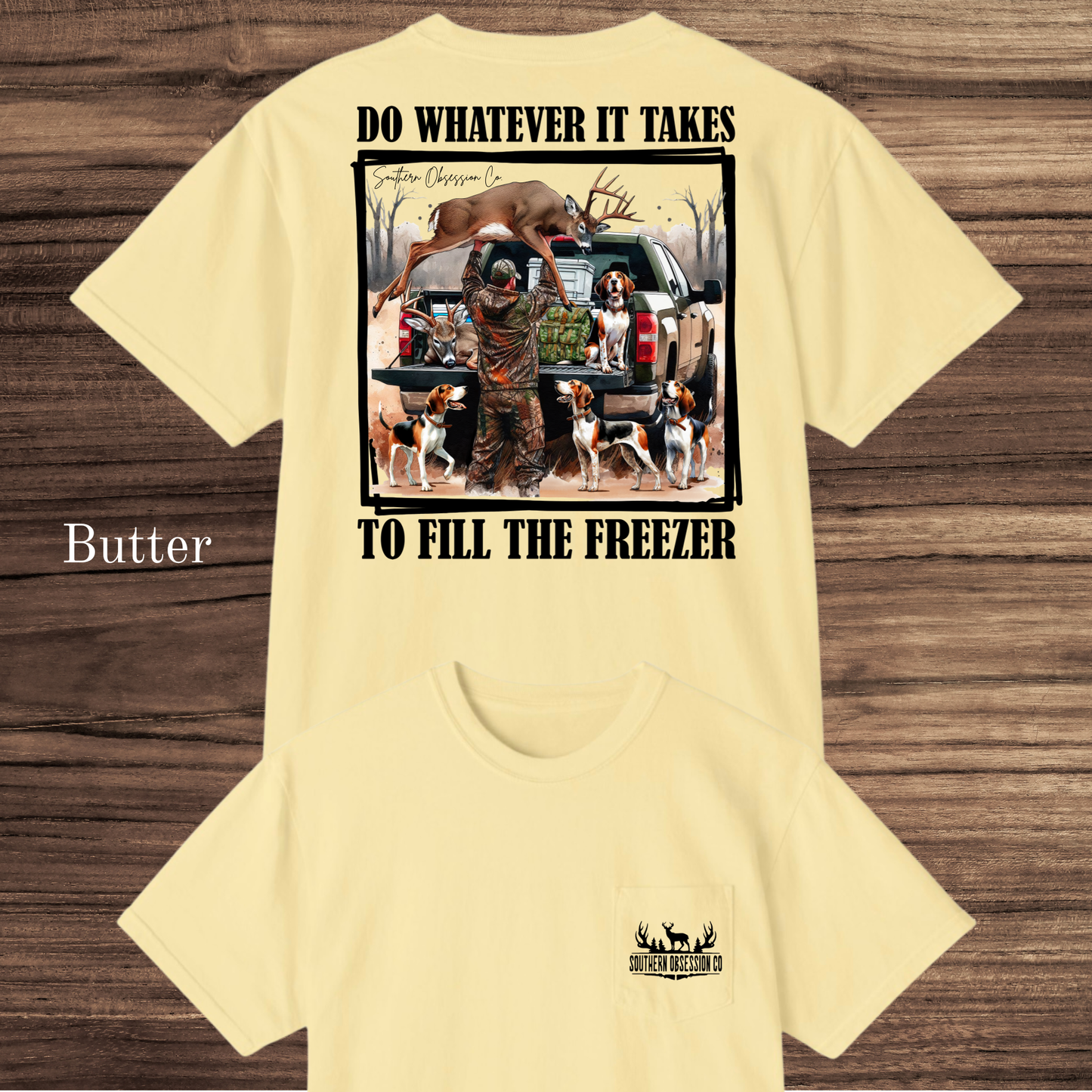 Fill The Freezer Black Tee