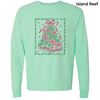 Bow Merry Christmas Comfort Color LS