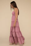Smocked Tiered Cami Maxi Dress - Southern Obsession Co. 