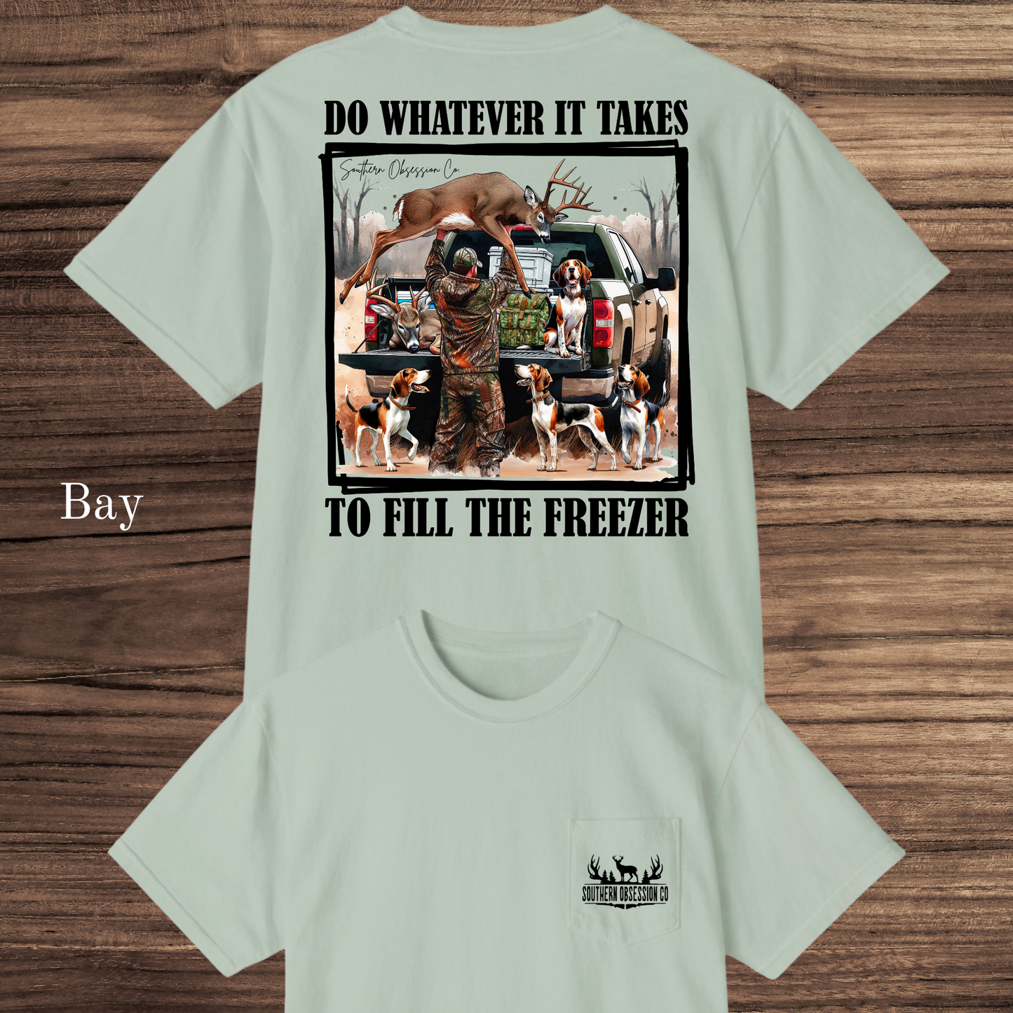 Fill The Freezer Black Tee