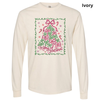 Bow Merry Christmas Comfort Color LS