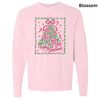 Bow Merry Christmas Comfort Color LS