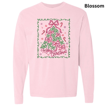  Bow Merry Christmas Comfort Color LS