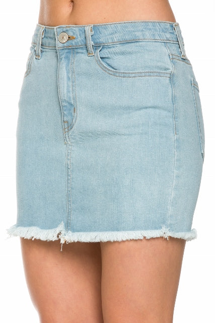 VINTAGE MINI JEAN SKIRT - Southern Obsession Co. 