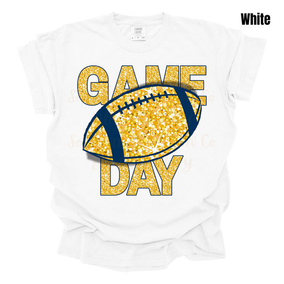 Gold Sparkly Game Day Tee