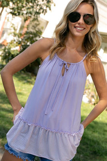  PLUS CHECKER MIXED TUNIC TANK TOP - Southern Obsession Co. 