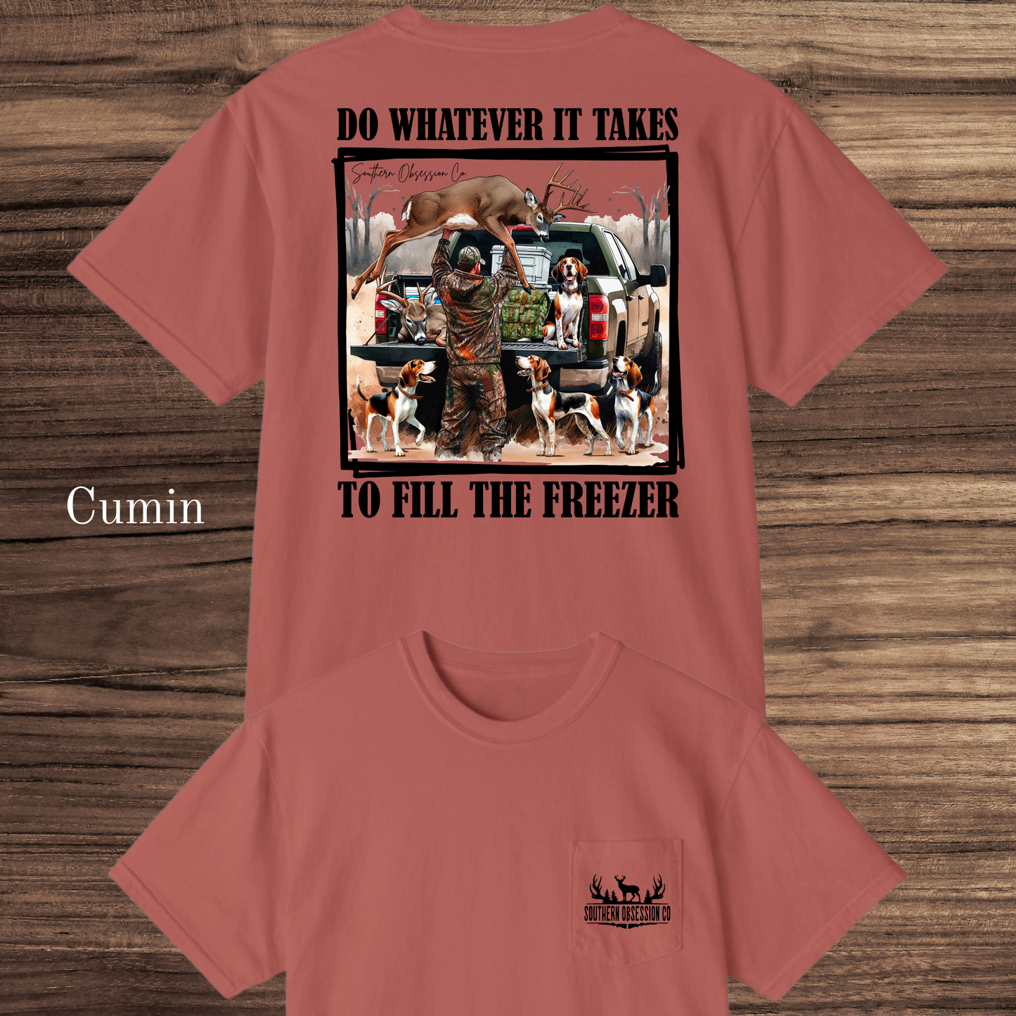 Fill The Freezer Black Tee