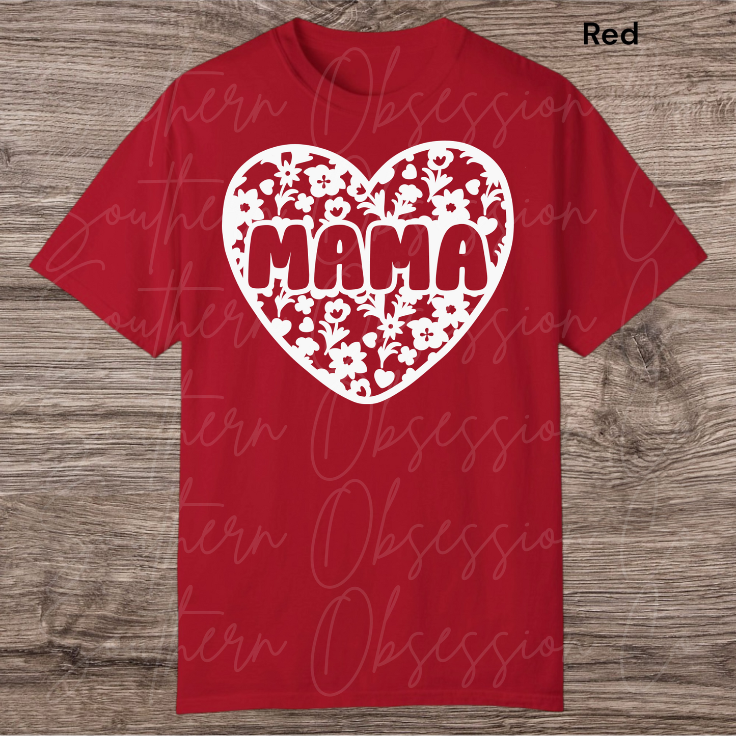 Floral Heart Mama Tee