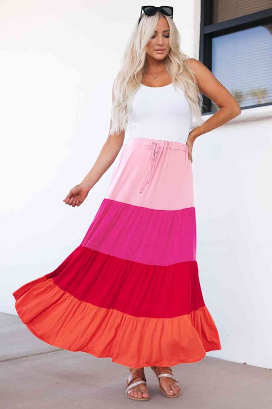 Mariana Tiered Maxi Skirt - Southern Obsession Co. 