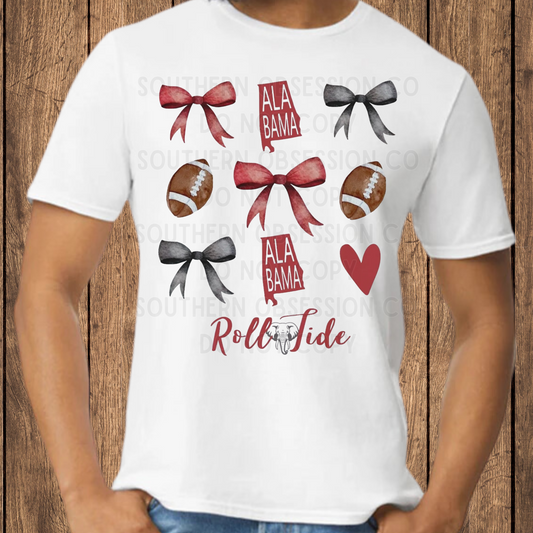 Roll Tide Bow Tee