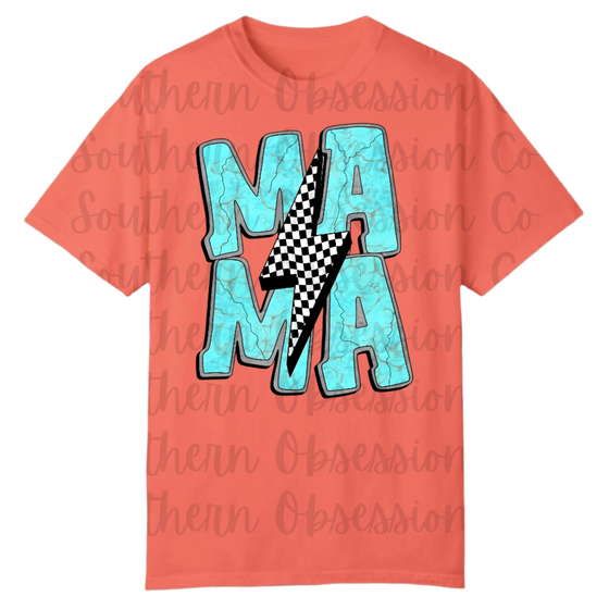 Mama Checkered Tee