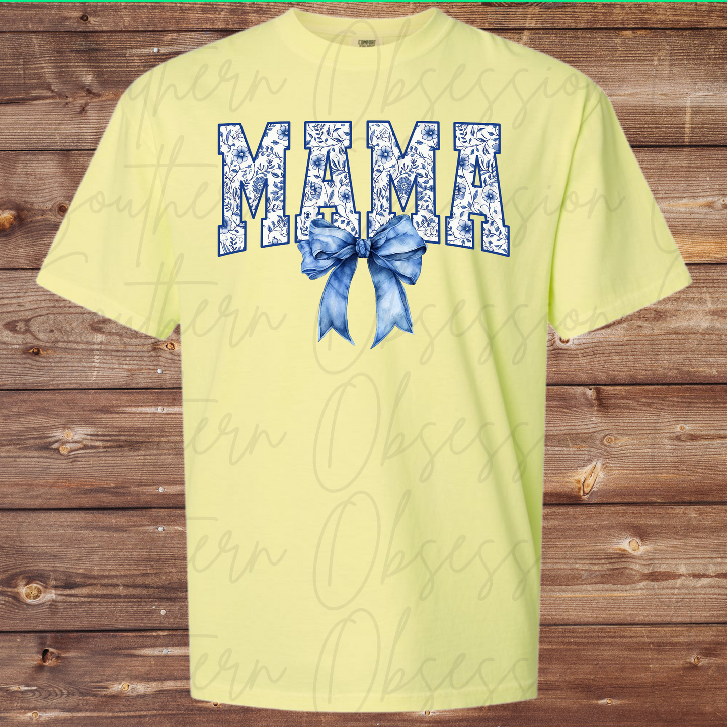 Blue Mama Bow Tee