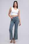 Acid Washed Frayed Pants - Southern Obsession Co. 