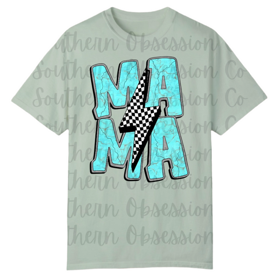 Mama Checkered Tee