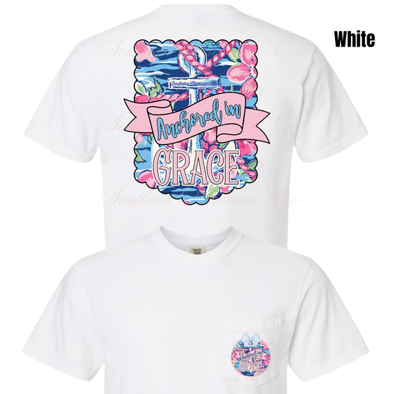 Anchored By Grace Tee
