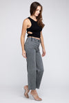 Acid Wash Frayed Pants - Southern Obsession Co. 
