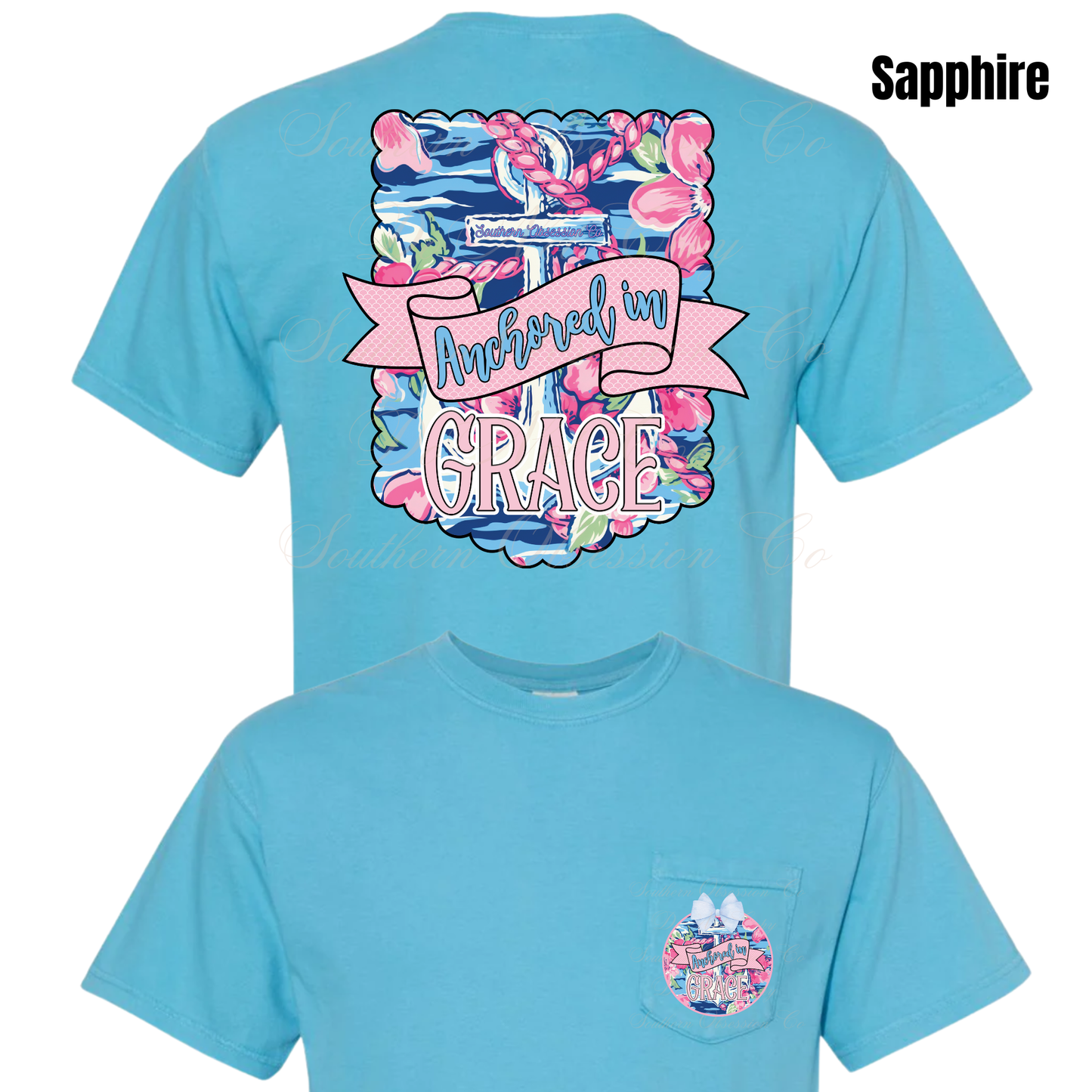 Anchored By Grace Tee